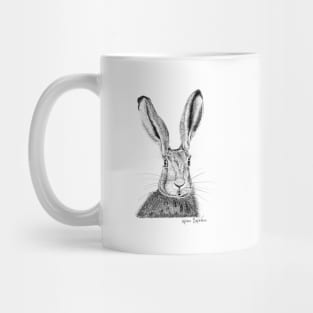 Field Hare Drawing Mug